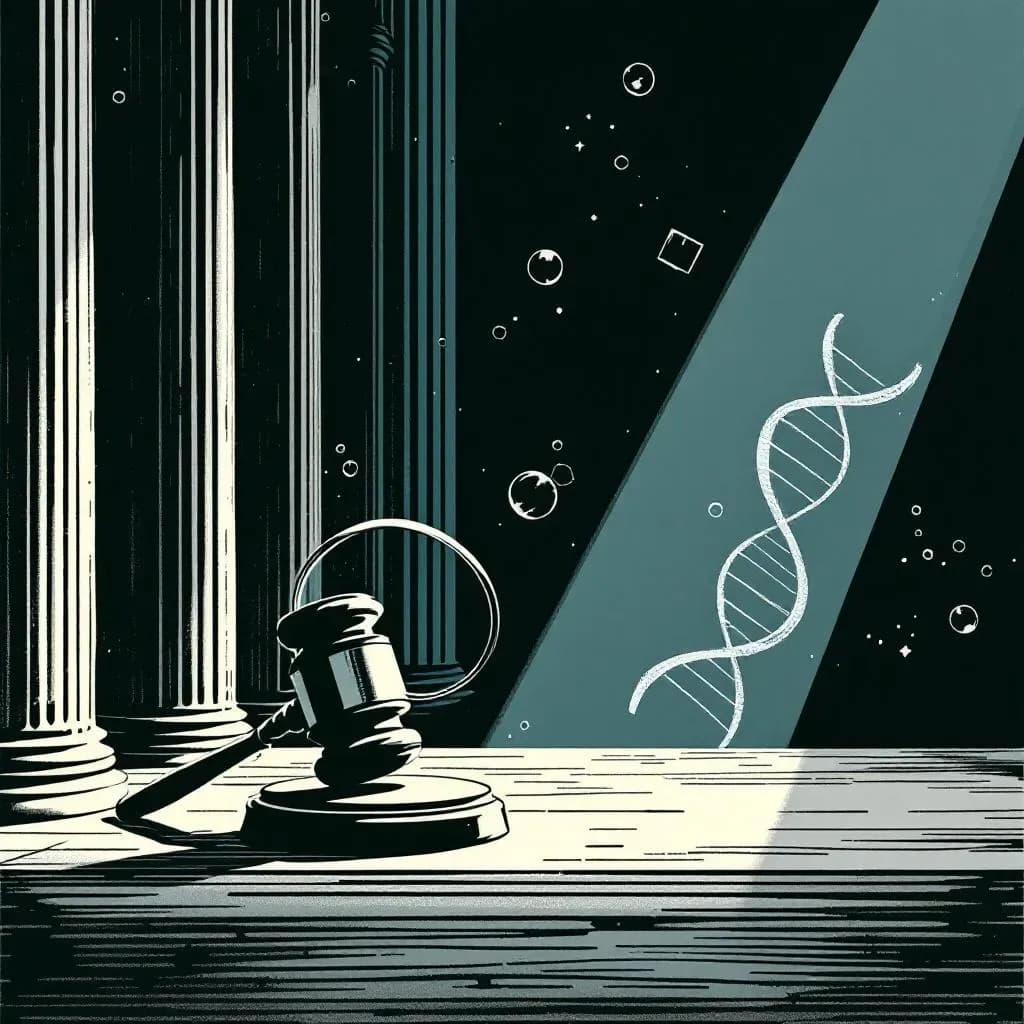 DNA-efterforskning — Krimidex illustration